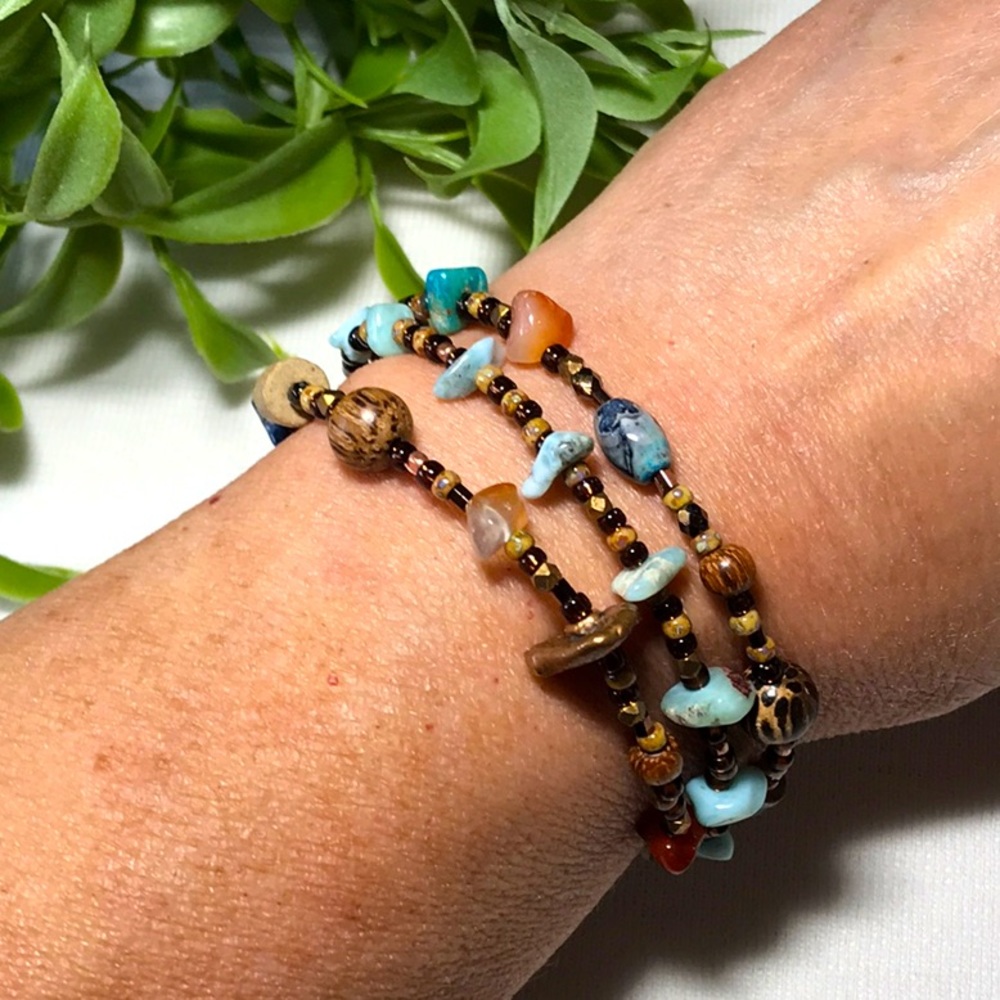 🌵 Triple Strand Handcrafted Bracelet 🌵